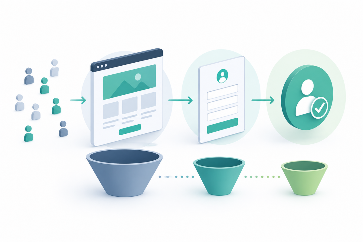 Digitale marketingfunnel - afbeelding vergroten