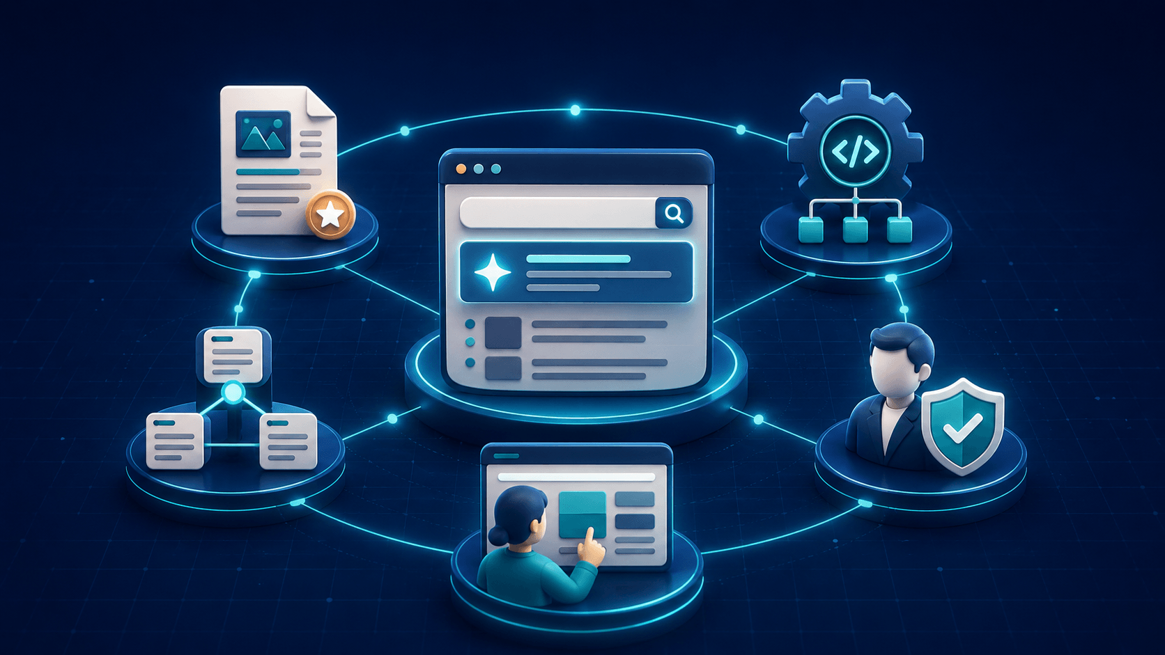 Content, techniek, expertise, interne links en gebruikerservaring als bouwstenen voor zichtbaarheid in AI Search